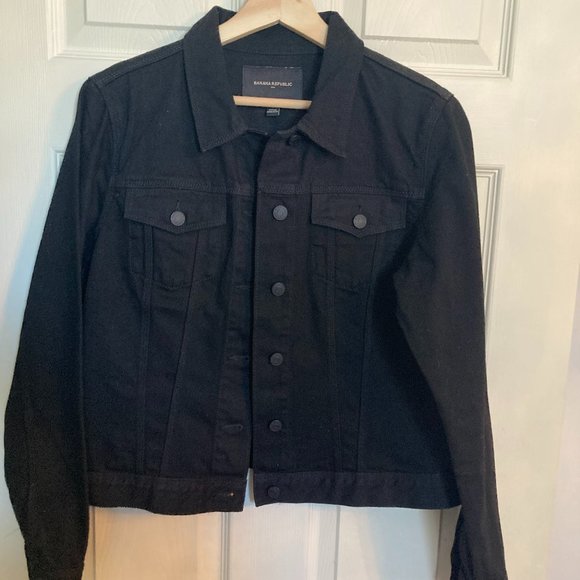 Banana Republic Jackets & Blazers - Banana Republic Black Denim Jean Jacket - NWOT